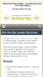 Mobile Screenshot of electricianeastlondon.org.uk